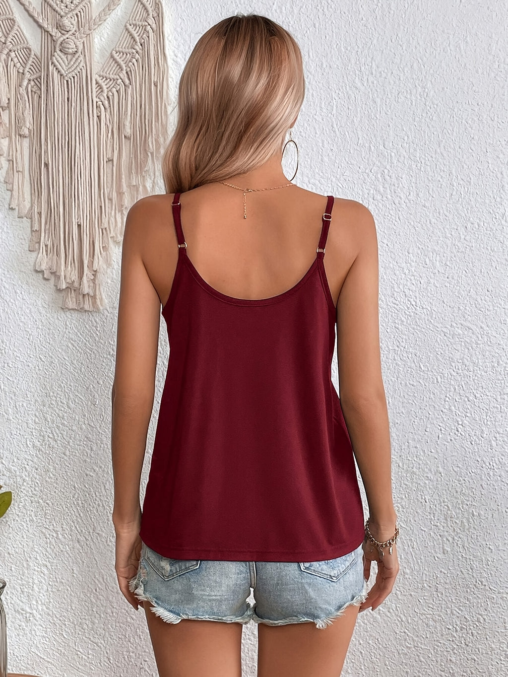 Women'S Casual Fashion Vest - Burgundy
