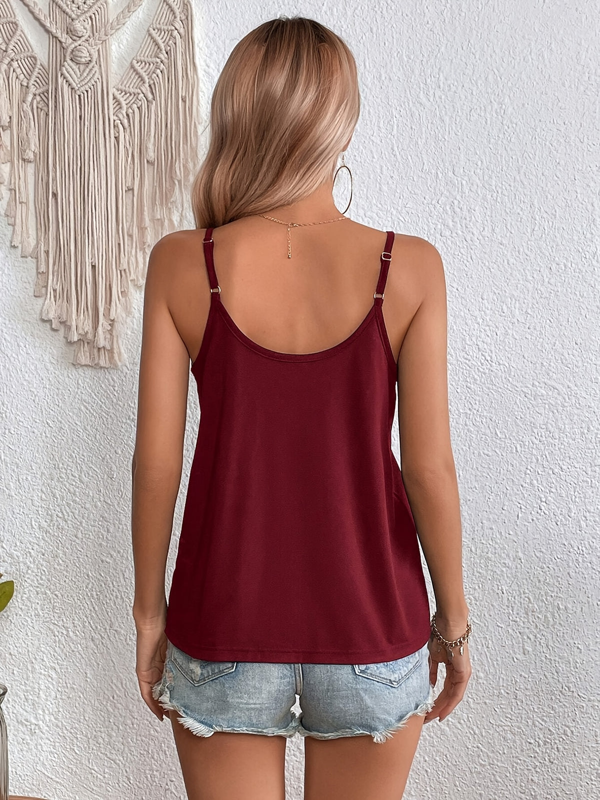 Women'S Casual Fashion Vest - Burgundy