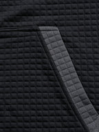 BOWZ Men's Knitted Cardigan, Men's Autumn/Winter Sweater, Hooded Sweatshirt with Pocket Design, Autumn/Winter Warm Top Jacket, Suitable for Outings, Casual Wear, Travel, and Sports - Black