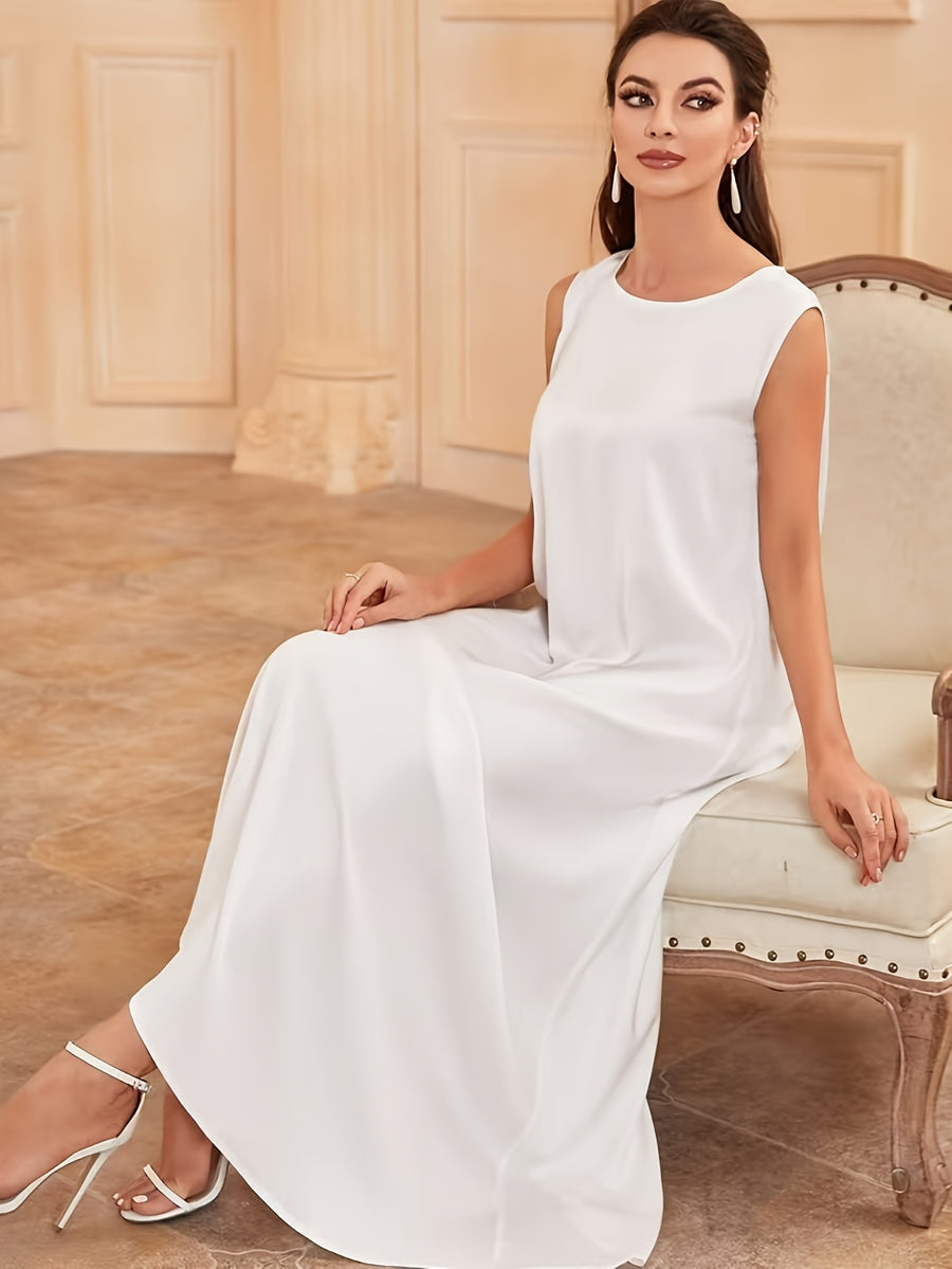 1pc Fashionable, Elegant And Comfortable Bubble Color Fabric. Pure Color Suitable for Daily Outdoor Travel And Leisure. Loose And Comfortable Women'S Abaya Vest. Abayas for Women Muslim Namaz Dresses Women'S Traditional Robe - White