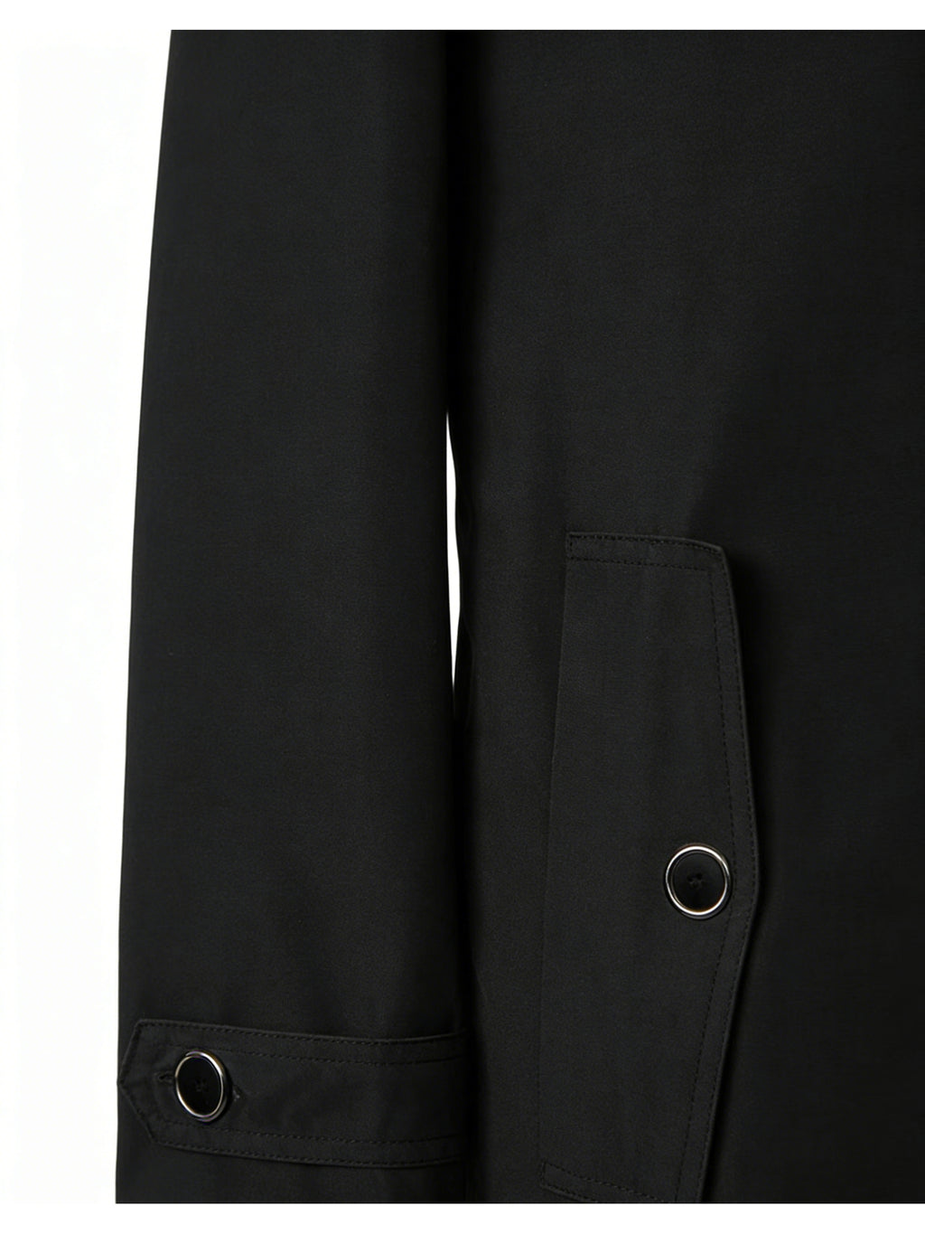 Men'S New Spring/Autumn Season Western Mature Stable Men'S Commute Fashion Trendy Meeting Solid Color Casual Durable Wear-Resistant Design Style Trench Coat Versatile Top Texture - Black