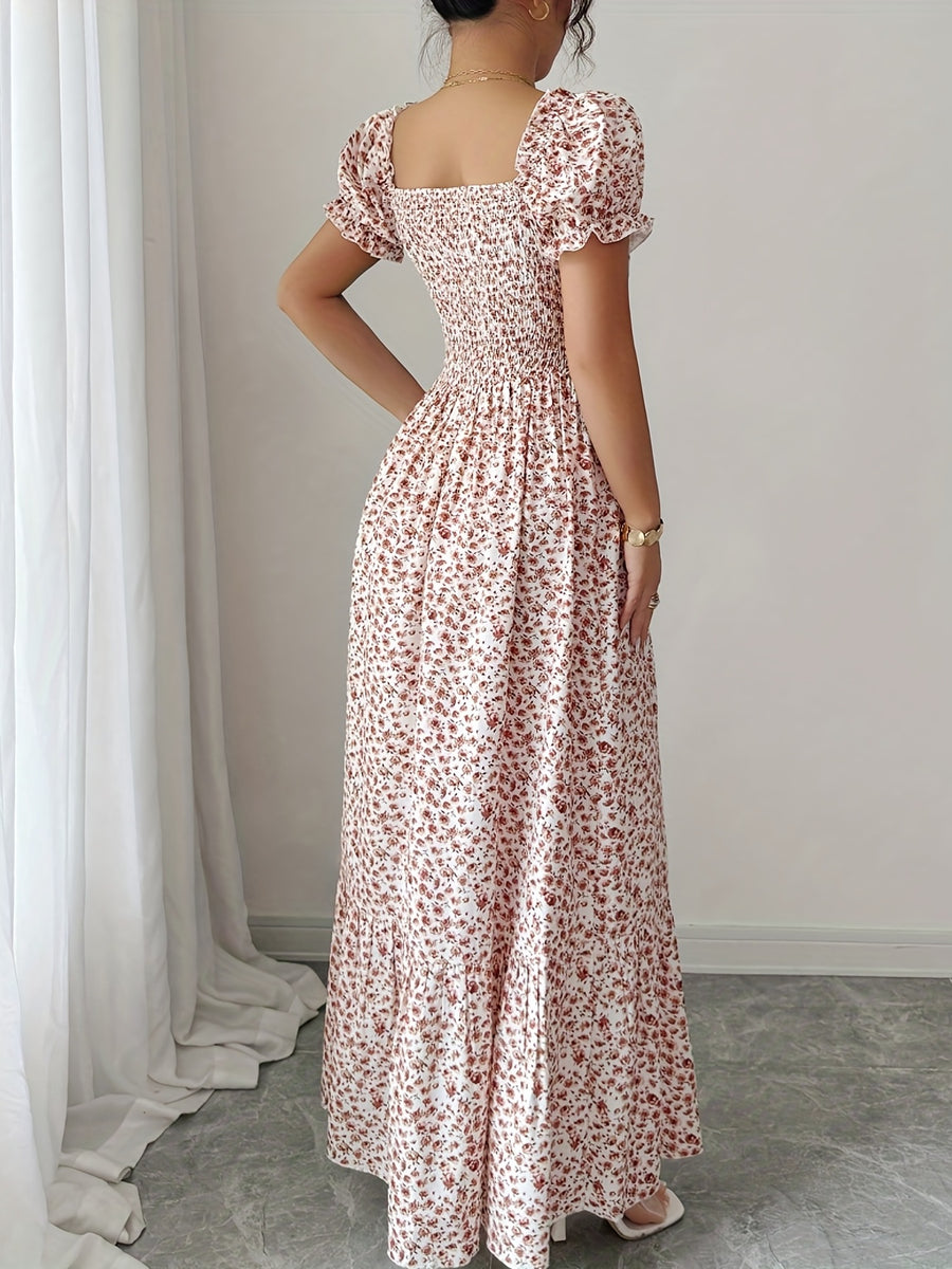 Fashion Elegant Lace-Up Cable Midi Dress Women'S 704 - Multicolor