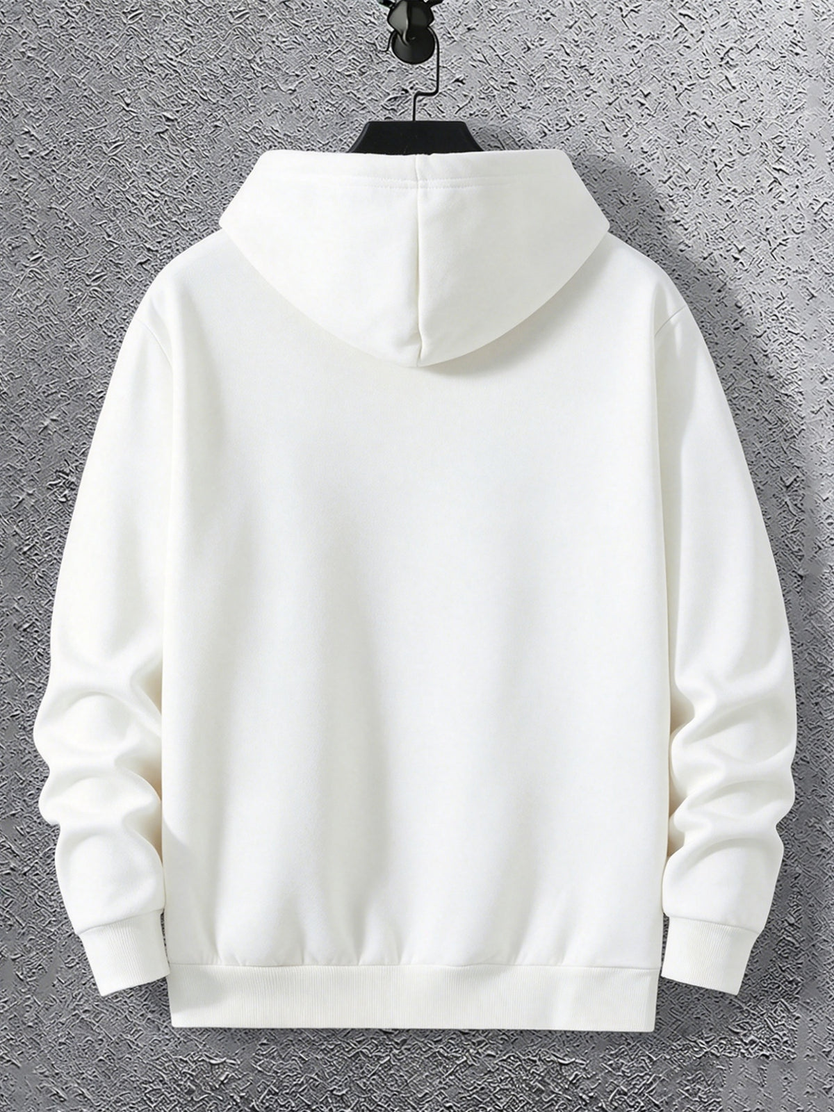 Warner Licensed Men'S Autumn Long Sleeve Hooded Sweatshirt, Durable Ribbed Cuffs, Breathable Polyester Fabric, Funny Muscle Bird Creative Cartoon Print, Suitable for Campus Youth Daily Wear, Class And Social Outings, Loose Drop Shoulder Cut - White