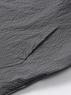 High-quality Functional Casual Top, Wrinkle-resistant and No-iron, Easy to Care for. Summer Ice-feel, Breathable, and Non-stuffy. Men's Lapel Short-sleeve Shirt, Suitable for Daily Work Wear - High-Quality Dark Gray Functional Casual Top