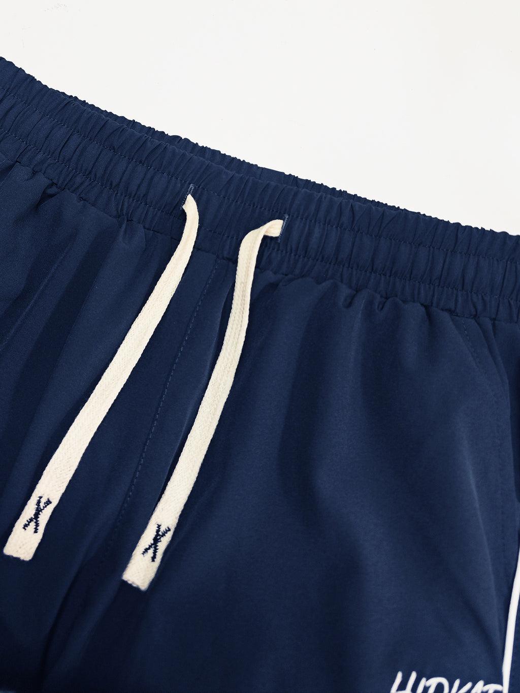 Ladies' Spring And Summer Embroidered Lightweight Breathable Long Pants with a Drawstring Waist, Featuring a Design of Embroidered Hollow Star Patterns, Suitable for Outdoor, Casual Outings, And Work Attire - Blue
