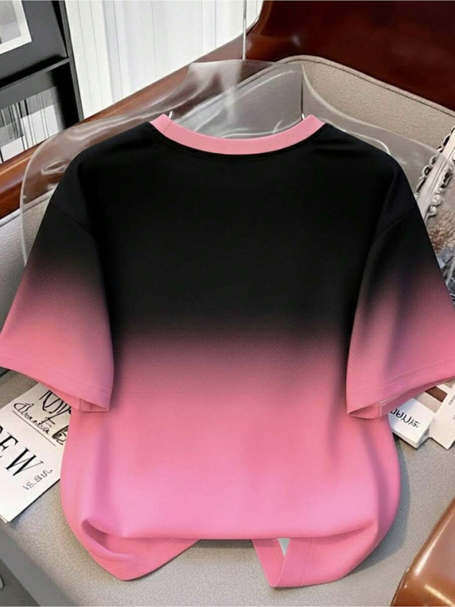 [Printed Design - Not Texture] Women'S T-Shirt Short Sleeve Printed Design T-Shirt, Summer Women'S Short Sleeve T-Shirt, Perfect Gift for Women - Mixed colors