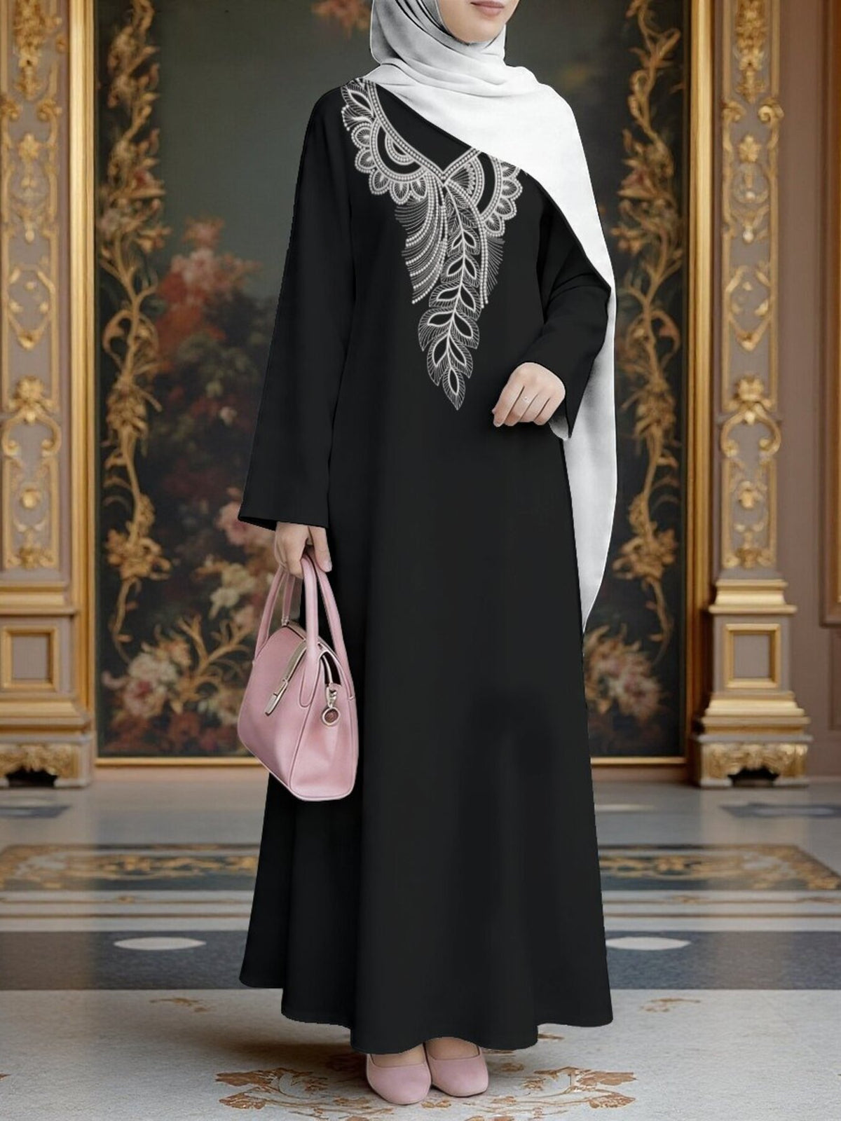 New Muslim Women'S Clothing Arrives, Women'S Dress, Classic Loose Fit, Middle Eastern Traditional Robe, Elegant Muslim Long Dress, Long Abaya, Restoring The Essence of Middle Eastern Traditional Robes, Suitable for Prayer, Commuting, And Parties - Mixed colors