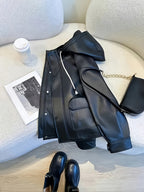 High-end Versatile Women's Hooded Jacket - Black