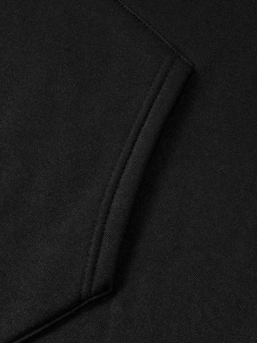 Men'S Hooded Sweatshirt Samurai Print Autumn Winter Comfortable Casual Soft Breathable Everyday All-Match - Black