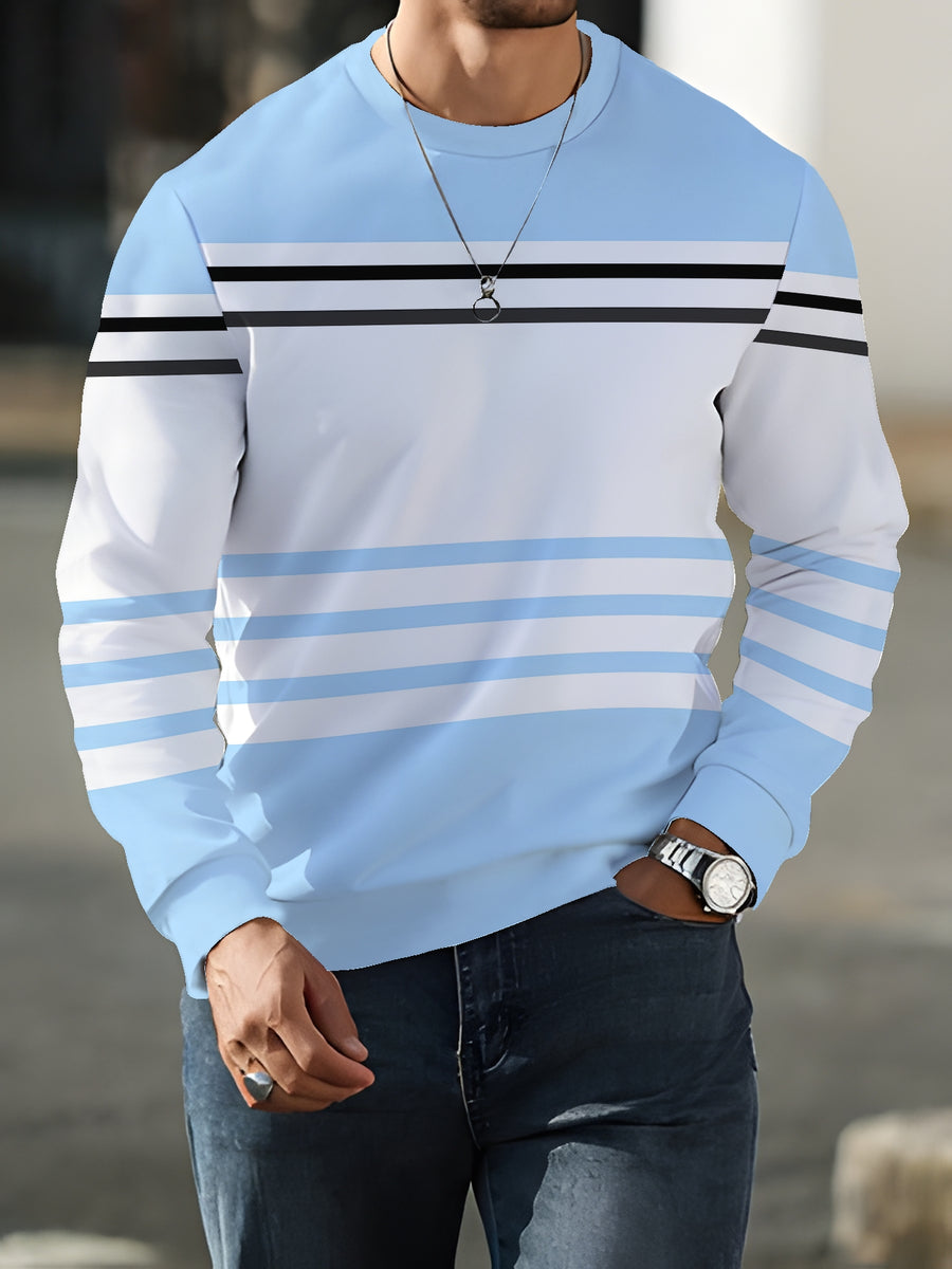 Men'S Autumn Winter New Long Sleeve Sweatshirt Men'S Casual Trendy Brand Men'S Round Neck Sweatshirt - Mixed colors
