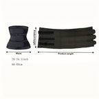 Women's Black Waist Trainer, Abdominal Shaper and Sweat-Absorbing Belt, Adjustable Waist Cincher, Lumbar Support, Sweat-Absorbing Tummy Control Belt