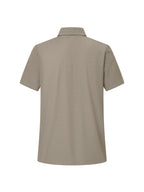 Classic Solid Color Short-Sleeve Men'S Polo Shirt, Home Casual Shirt - Khaki