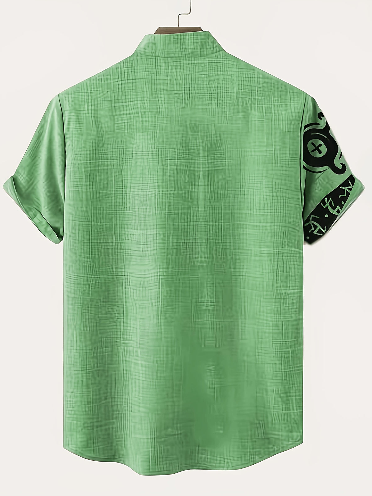 Men'S Classic Short-Sleeve Shirt with Lapel - Casual Button-Up Design for Summer Daily Wear, Vacation Destinations, And Outdoor Activities - Mixed Color 1