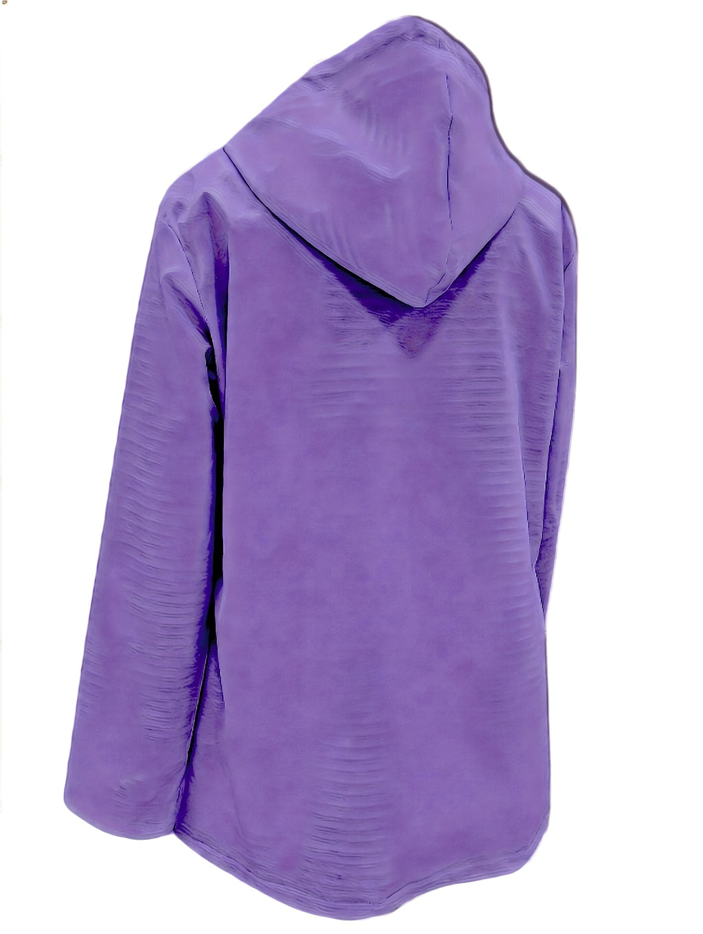 Women's Hooded Autumn/Winter Trench Coat - Purple
