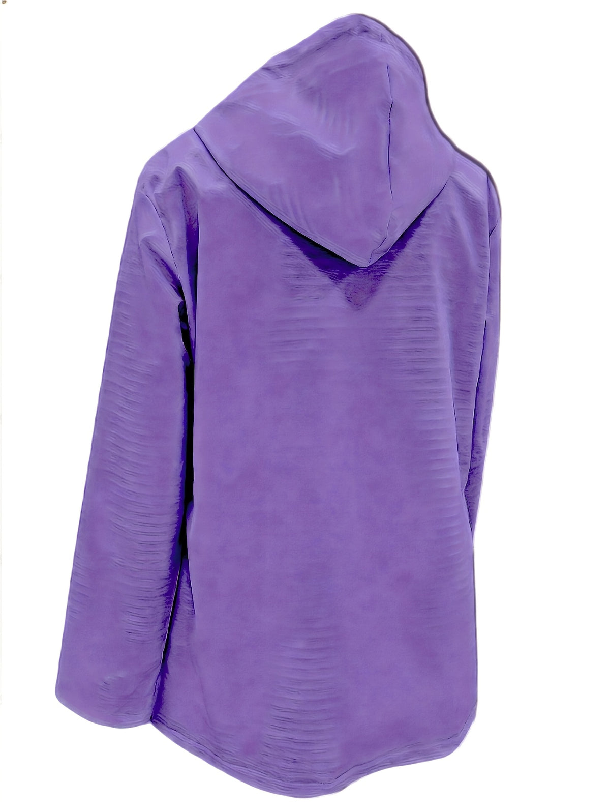 Women's Hooded Autumn/Winter Trench Coat - Purple