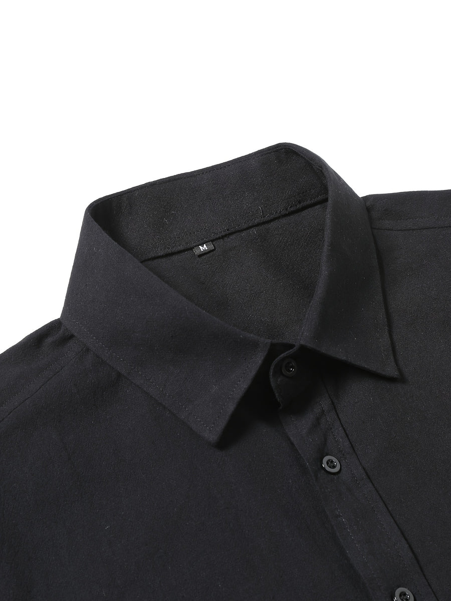 Men'S Casual Shirt - Black