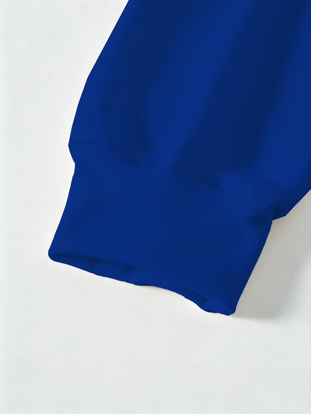 New Men'S Solid Color Autumn Winter Casual Athletic Top Men'S Hooded Zipper Sweatshirt - Blue