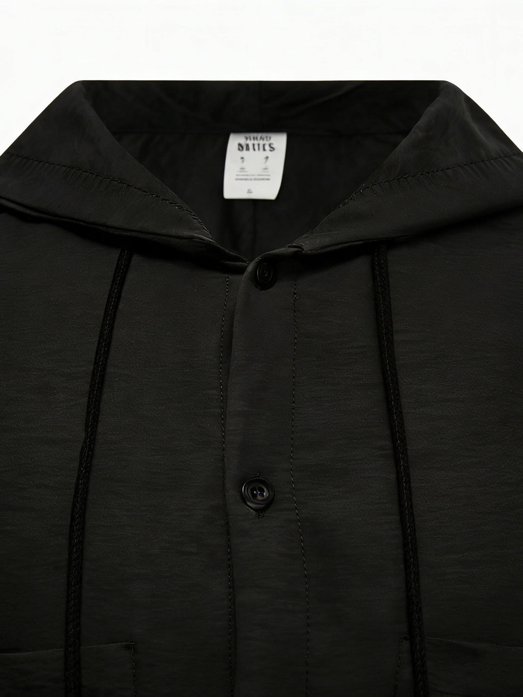 2026 European Style New Men'S Classic Versatile Comfortable Daily Office Commute Date Fashion Trendy Outdoor Sports Outing Travel Versatile Comfortable Hooded Shirt - Black