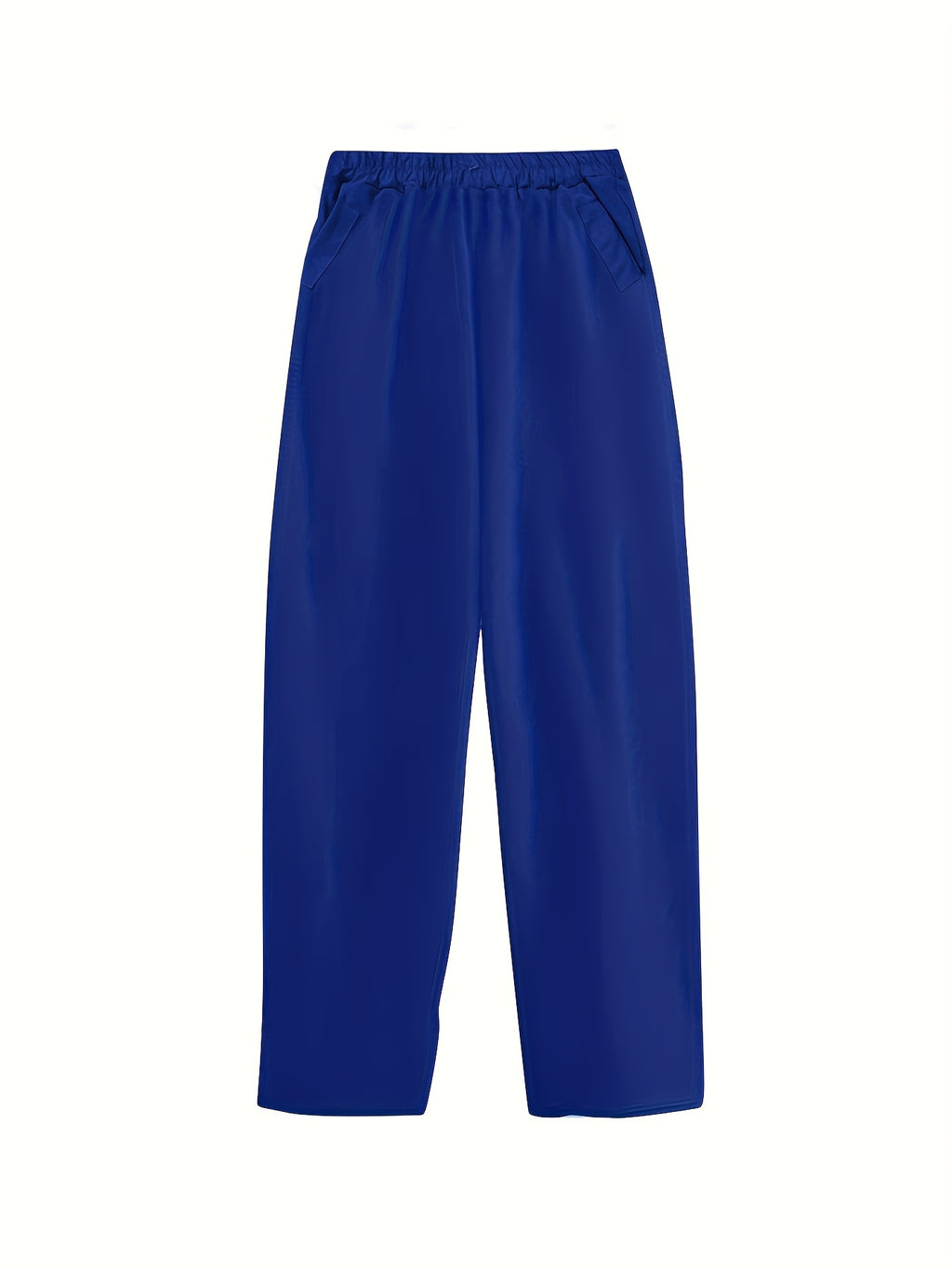 Women'S Spring And Summer Fashion Casual Solid-Color Trousers, Suitable for Beaches, Walking, And Parties - Blue