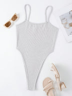 Mini Bodysuit for Women, Style - Light Grey