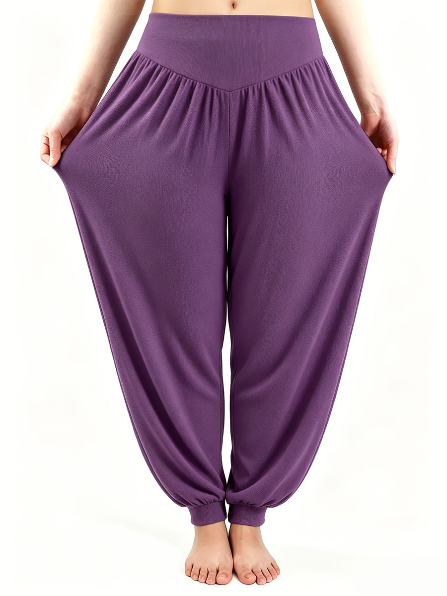 Popular Loose-Fit Casual Pants, Comfortable Women's Clothing - Purple