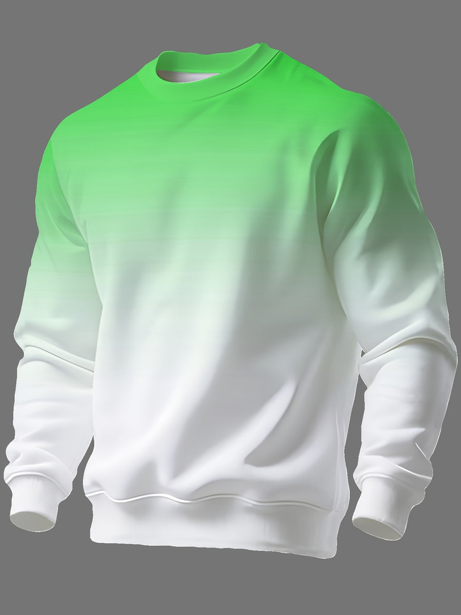 New Autumn/Winter Long-Sleeve Printed Crewneck Sweatshirt for Men - Mixed Color 2