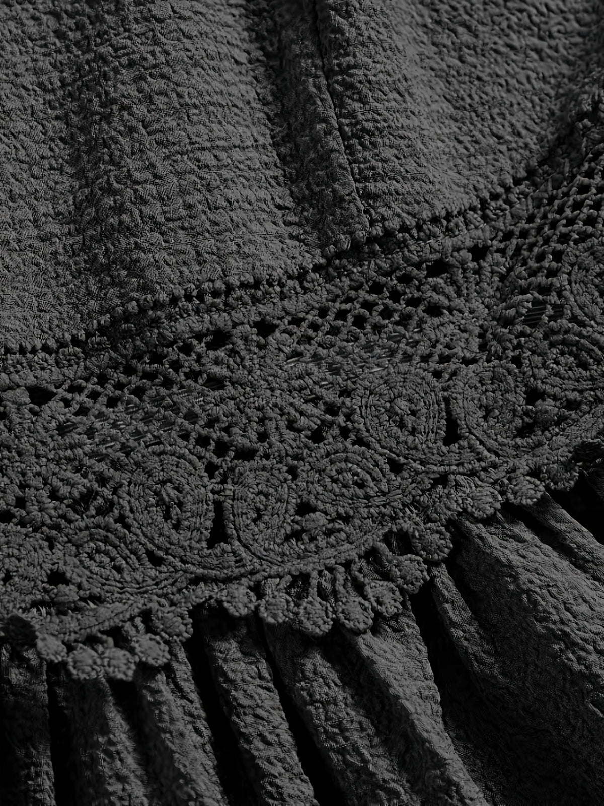 Elegant V-neck Lace-Trimmed Strap Dress | Solid Color, Contrast Lace Details, Suitable for Spring/Summer/Fall, for Adults - Black
