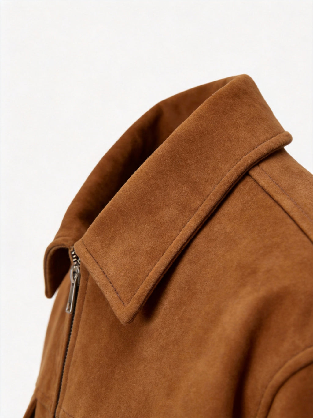 2026 Spring/Autumn New European and American Men's Lapel Jacket, Daily Fashion Commuting Party Date Coat, Workwear Style, Simple Outdoor Sports - Coffee Color