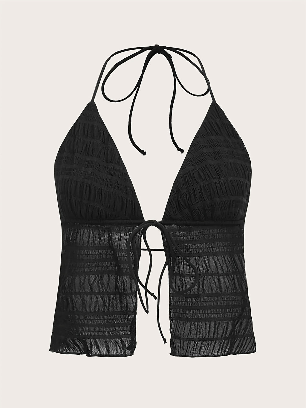 Women'S Fashion Elegant Casual Mesh Cami - Black