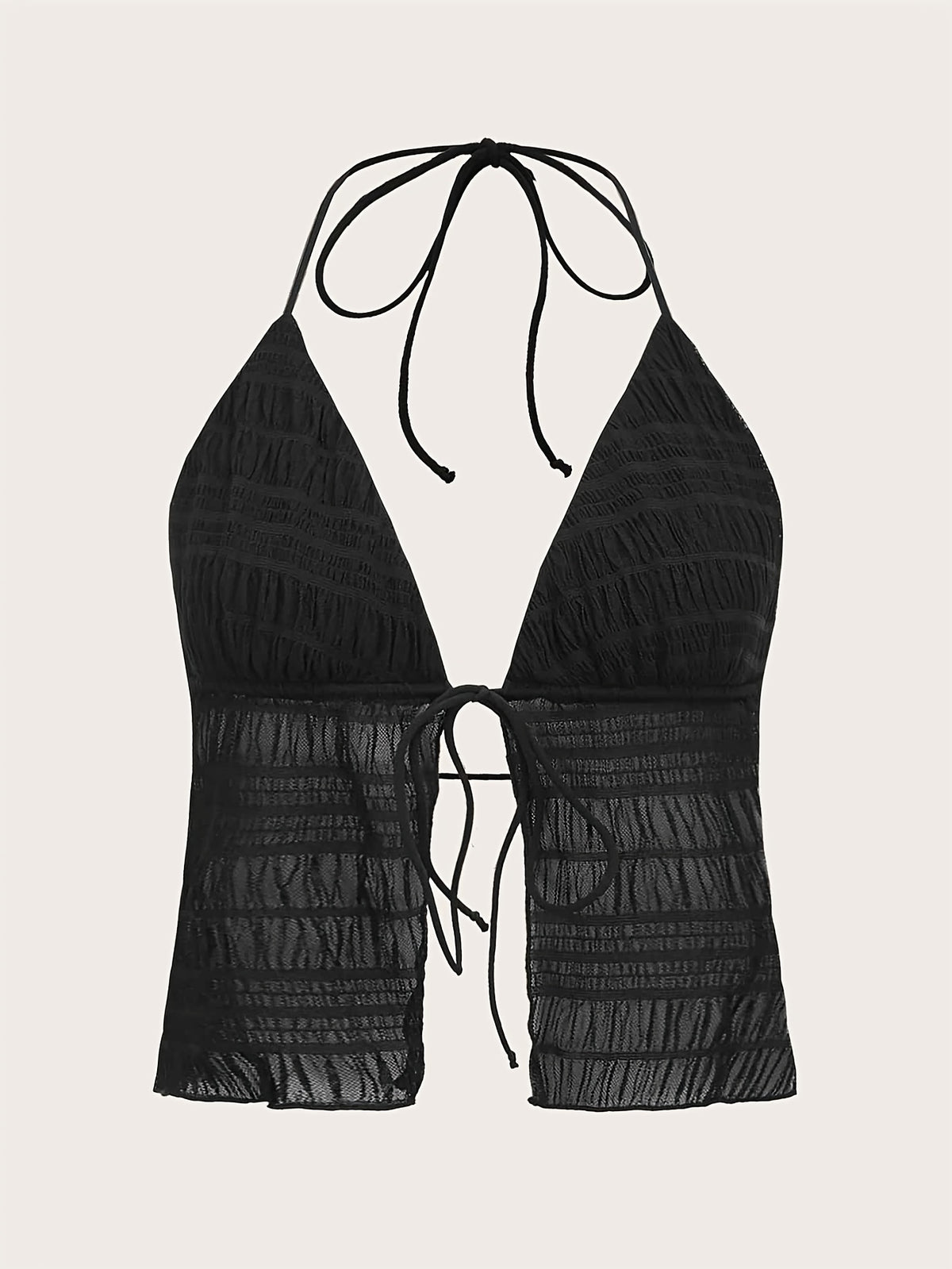 Women'S Fashion Elegant Casual Mesh Cami - Black