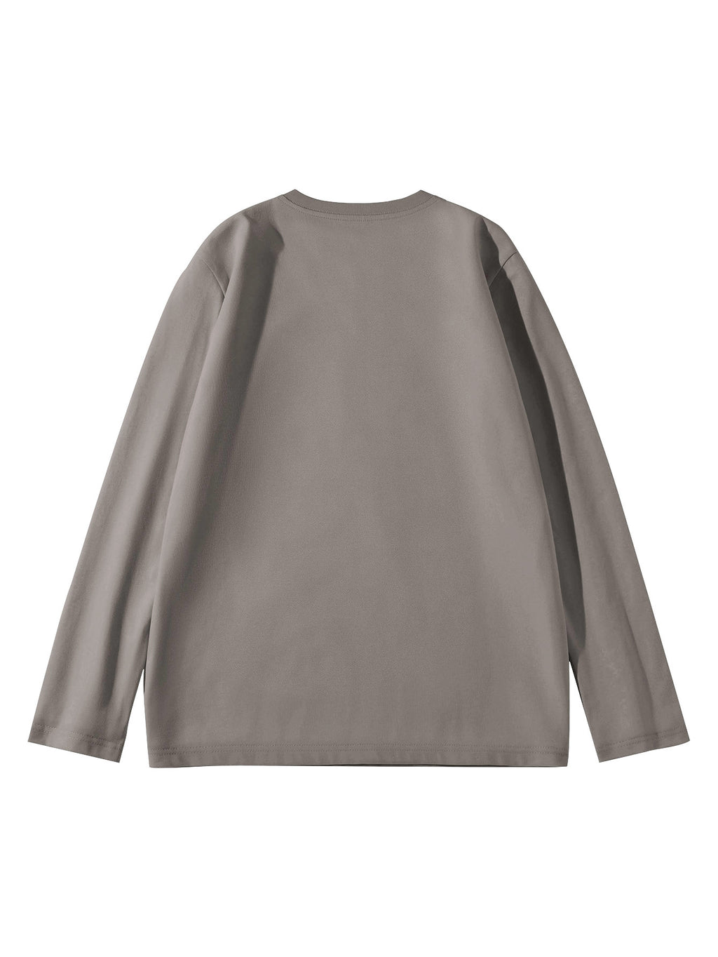 Mùshān Snow Selected Paul Frank Pure Breathable Spring And Autumn Men'S Long Sleeve T-Shirt - Medium Gray