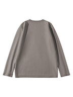 Mùshān Snow Selected Paul Frank Pure Breathable Spring And Autumn Men'S Long Sleeve T-Shirt - Medium Gray