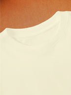 Warner Bros. Official Versatile New Men's Short-Sleeve T-Shirt, DC Joker Torn Claw Mark Effect Creative Pattern Print, DC Joker IP Trendy Men's Short-Sleeve Top, Strong Atmospheric Appeal, Unique Design, Comfortable and Skin-Friendly Fabric - Apricot