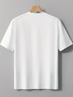 New High Quality Men's T Shirt 100% Cotton, Artistic Geometric Colorful Squares Print, Casual Daily Wear Streetwear Fashion, Short Sleeve Round Neck Top Machine Washable - White