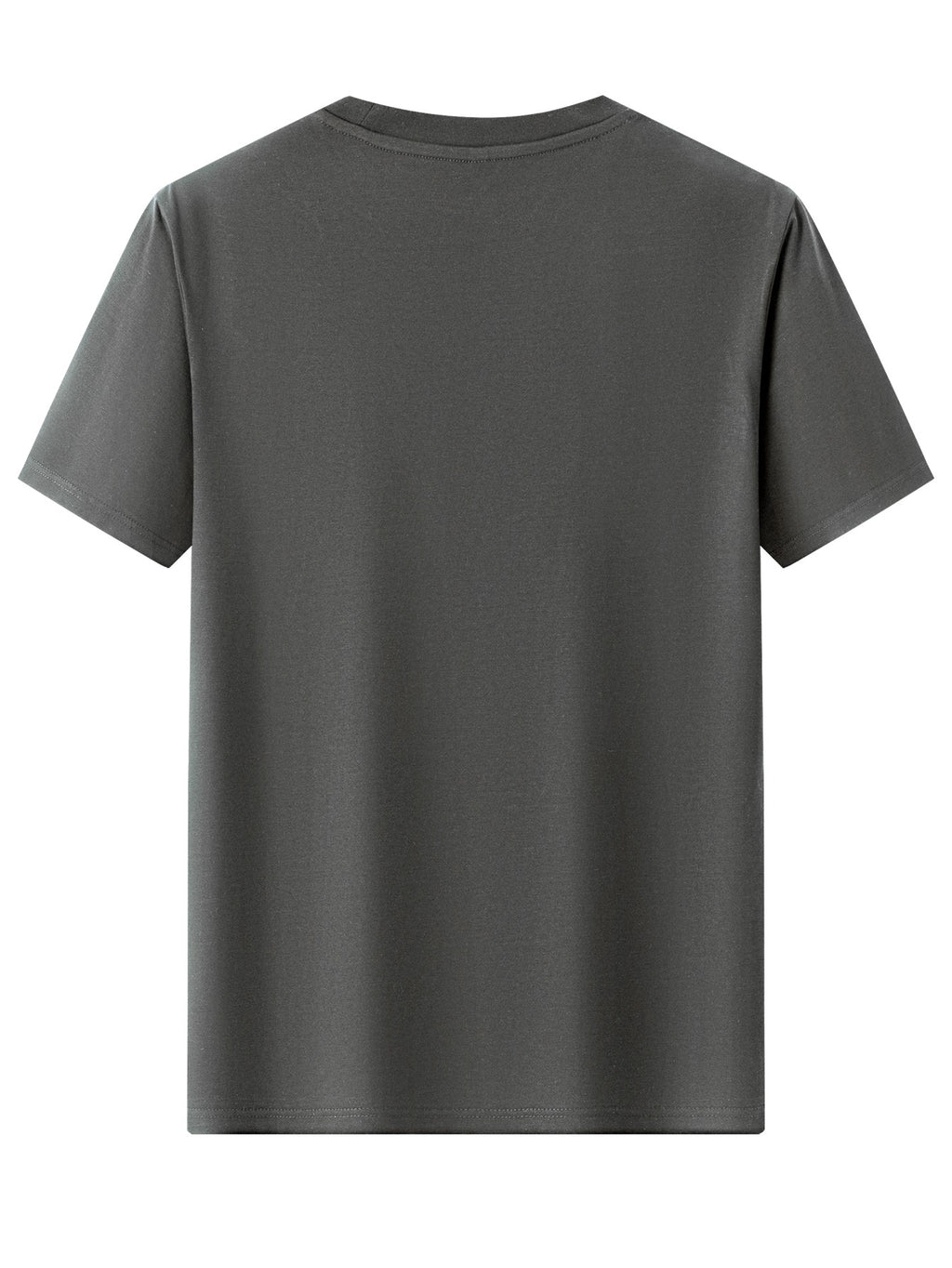 100% Cotton Men's T-Shirt, Summer Short Sleeve Thin Top, Trendy Fashion Slim Fit Youth Daily Casual Versatile 2026 New Year Holiday Outfit, Simple Line Joyful Face Pattern with Playful Winking Expression Design for Added Fun - Dark Gray