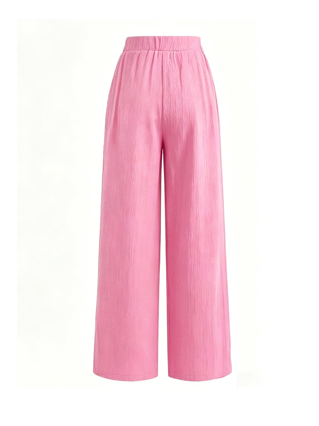 Summer High-Waisted Wide-Leg Pants for Women, High-Quality Draped Loose Straight-Leg Trousers, Casual Pants, Thin Style + Talan - Peach