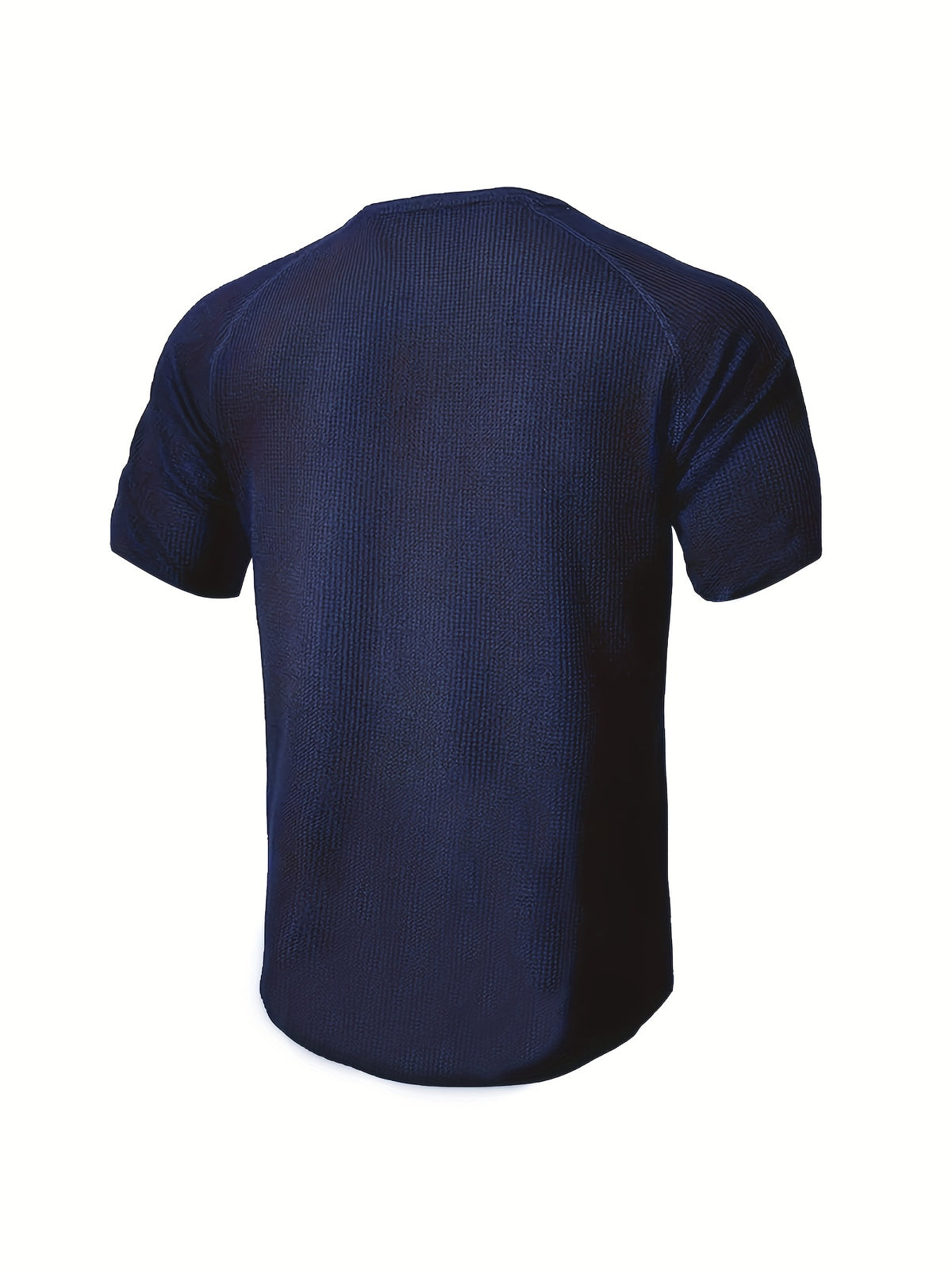 (Set of 3) Men'S Loose-Fitting Solid Color Henley Short-Sleeve, Round Neck Half-Button T-Shirt, Suitable for Outdoor Activities in Spring And Summer. - Navy Dark Gray Light Gray