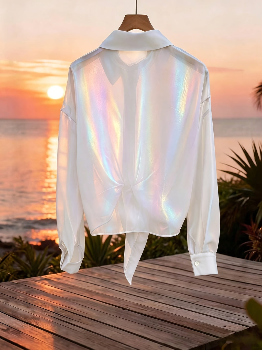 Women'S Popular Fashion Casual Blouse - White
