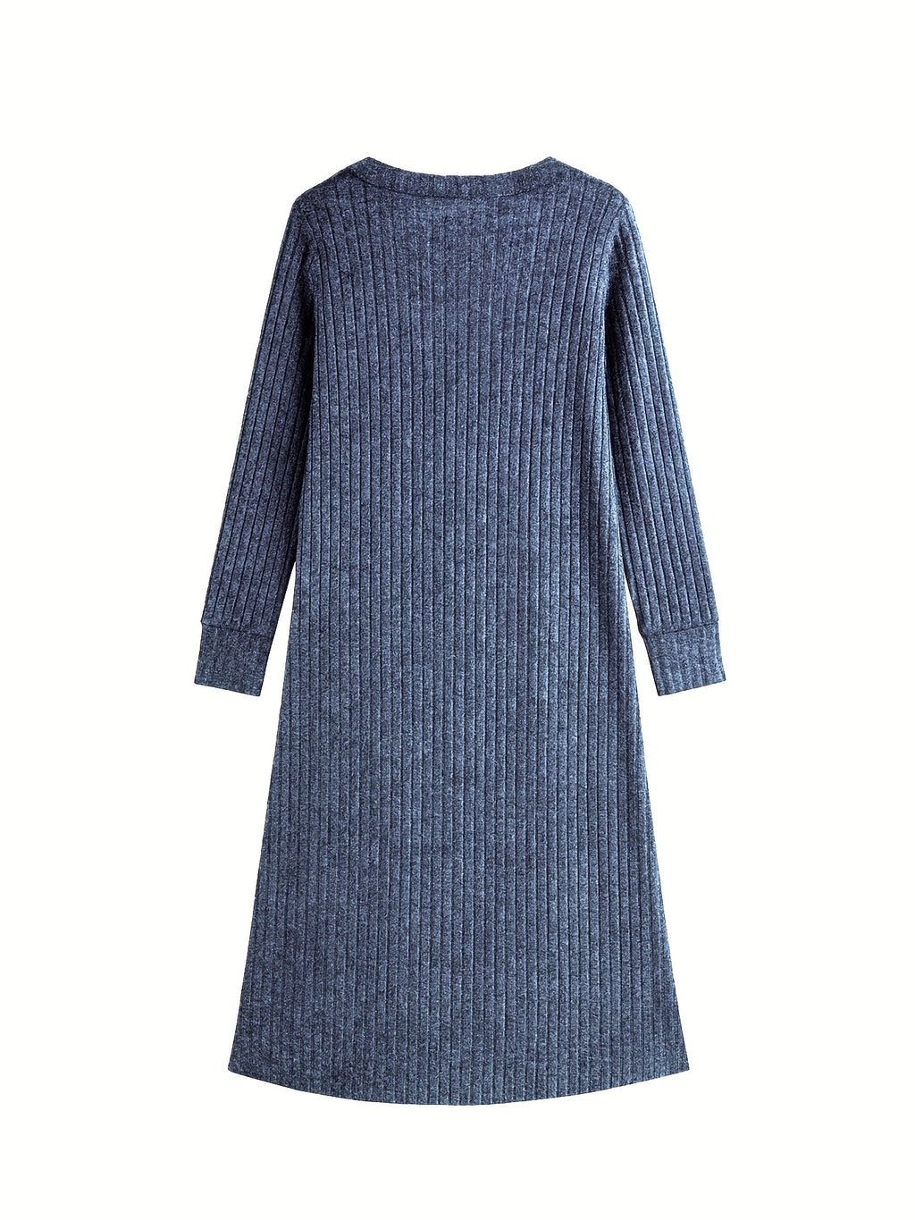 Plus Size - Plus Size - Women'S Fashion Plus Size Spring/Autumn New Versatile Long Outerwear - Blue