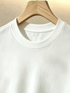 Men'S White And Black Color-Block Round Neck Short Sleeve T-Shirt, Men'S Summer Easy Casual Top, Daily Commute Outdoor Leisure Wear, Men'S T-Shirt - White