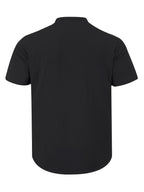 3pcs Set Men's All-cotton Polo Shirt, Men's Solid Color Loose-fit Casual -textured Workwear V-neck Pocket Henley Shirt with Short Sleeves, Suitable for the Beach, Casual Daily Wear, Commuting, Etc. - Blue + White+ Black