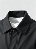 Men'S Jacket Unisex Fashion Street Jacket, Styling: This Jacket Is Suitable for Spring, Autumn, And Winter, Multi-Pocket Casual Jacket. Simply Pair with Faux Denim And Basic T-Shirt for Casual Look - Black