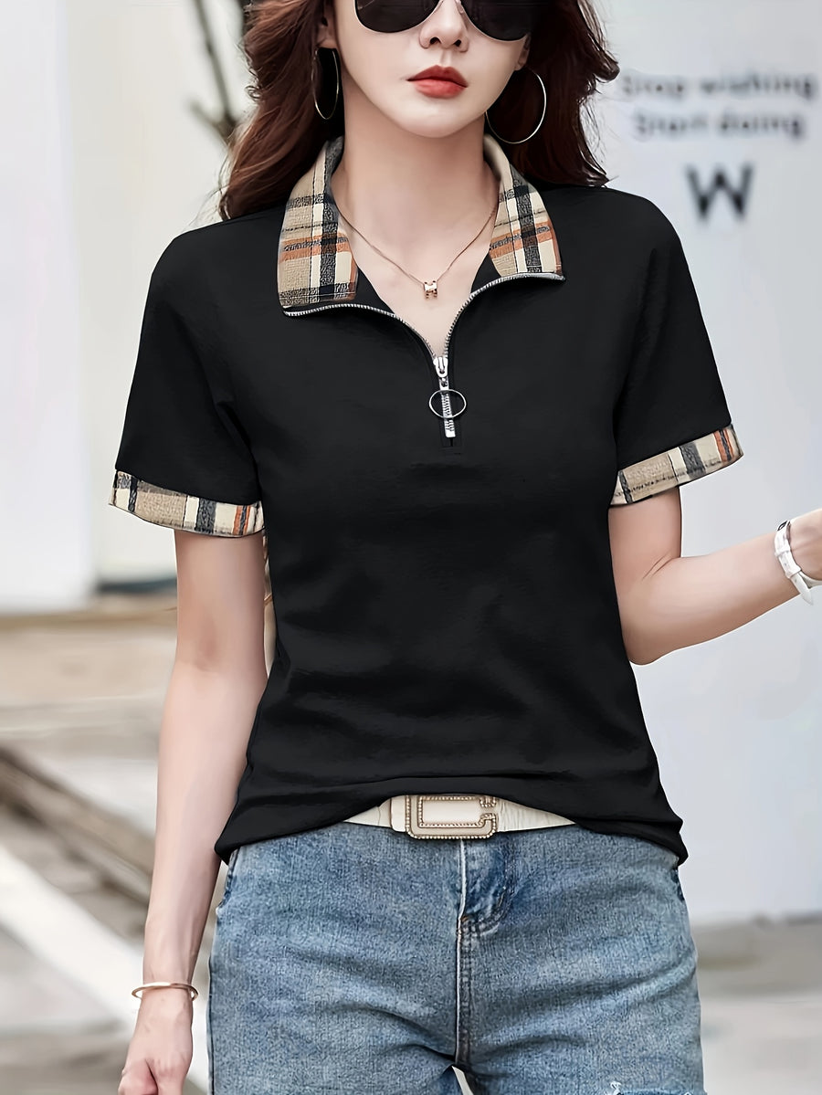 Women'S Fashion Casual Top - Black