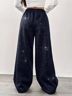 Women'S Fashion Casual Trousers - Navy Color