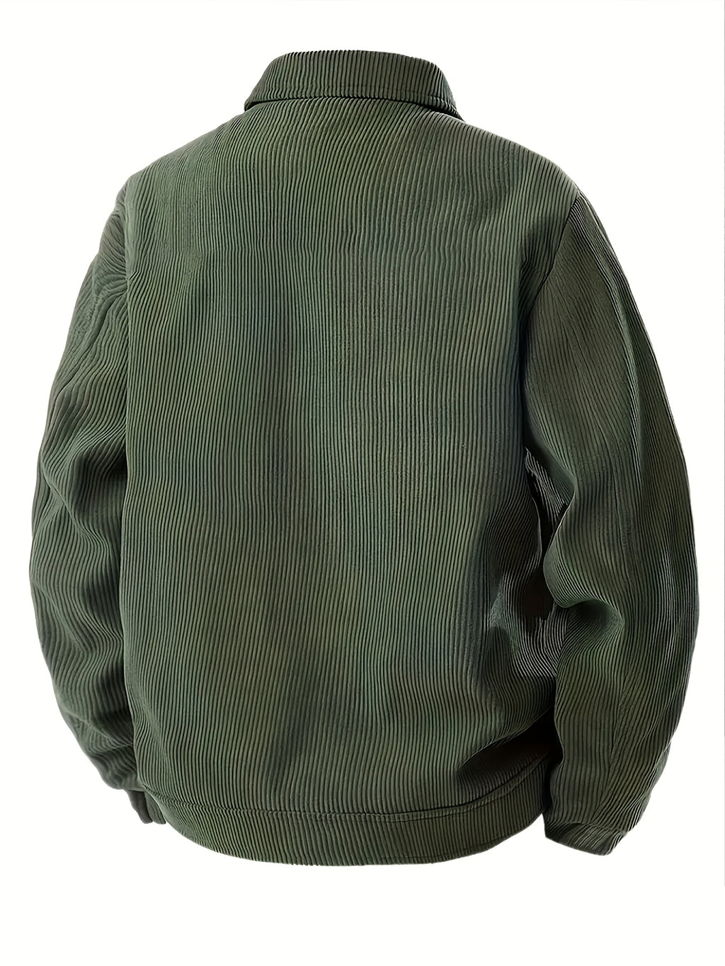 Joshmei OBM Spring/Autumn New Lightweight Men's Solid Color Fashion Multi-Pocket Button-Up Jacket Outerwear - fern green