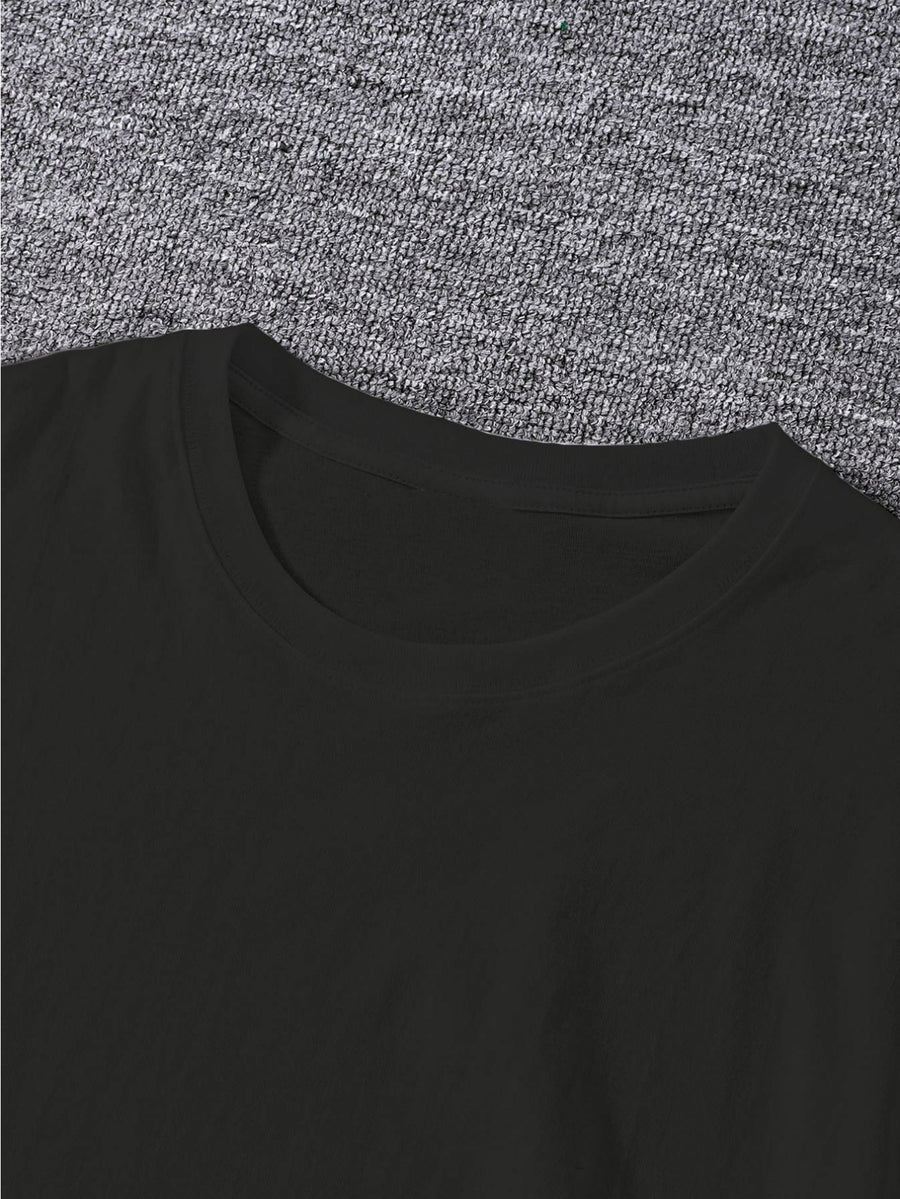Warner Bros. Authentic Men's Pure Cotton Short-Sleeve T-Shirt, Featuring a Classic Hand-drawn Sketch-style Superman Core Pattern + S Shield Logo Creative Print. The Sketch Design Has Finely Detailed Layers, and the Pure Cotton Fabric Dispels Summer - Black