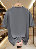 Multi-color ENGLAND Football Style Men's T-Shirt, Crew Neck Printed Casual Style, Lightweight and Breathable for Daily Sports, Versatile, Sizes S-XXXL - Grey