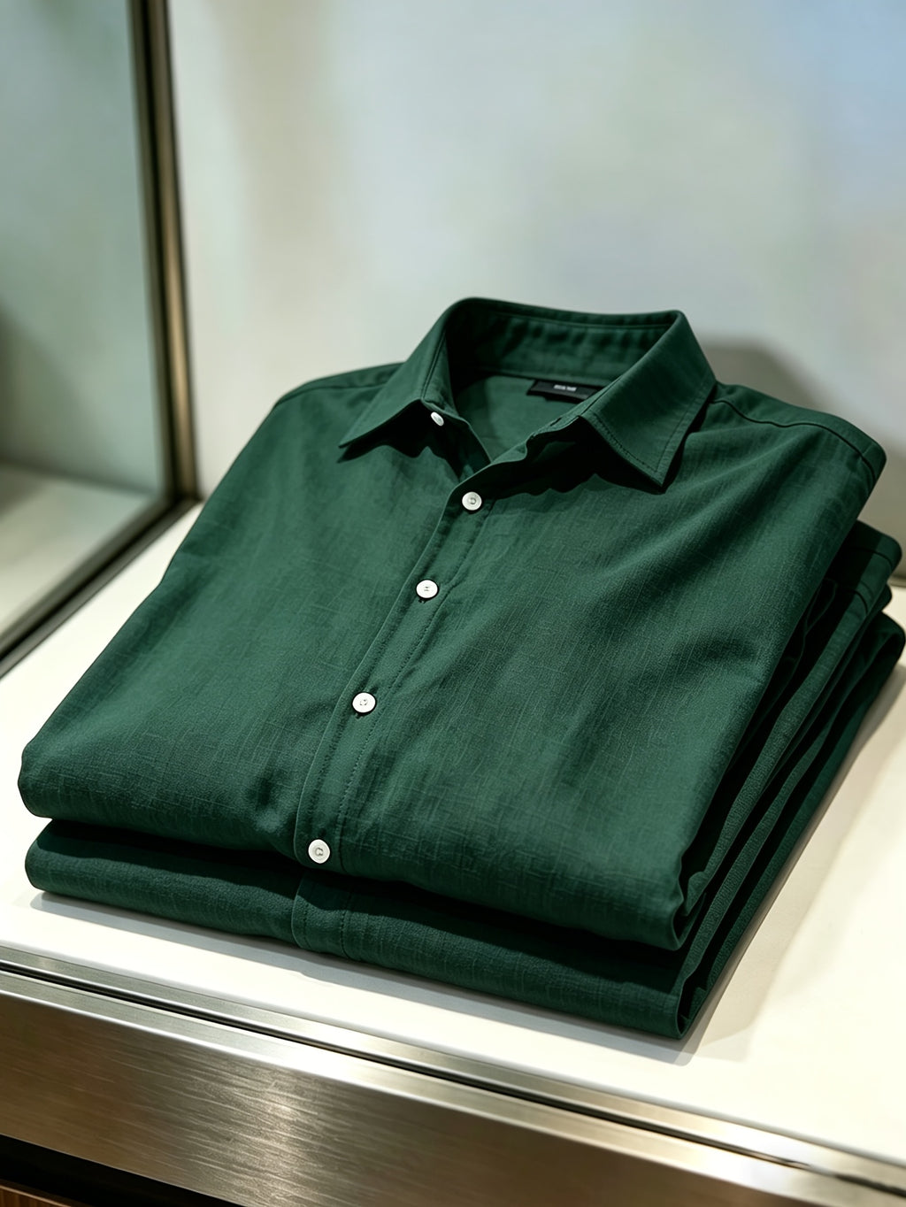 Men'S 100% Casual Collar Button-Up Shirt 3pcs Set, Skin-Friendly, Soft, Breathable Fabric, Island Vacation Style, All-Match Casual Wear, Comfortable Texture, Casual Style for Men, Multiple Colors Available, Great Gift for Boyfriend Or Husband - Dark green+orange+green