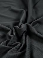 Joshmei OBM Autumn New Arrival Solid Color Half-Open Placket 7-Button Slim Fit Base Layer Shirt, Commuter Business Stretch Knit Top, Casual Versatile Long Sleeve Inner Wear - Dark Gray