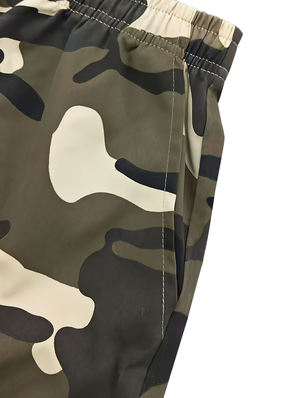 Women'S Trendy Camouflage Cargo Ankle-Cinching Long Pants, Spring Fall Lightweight Breathable Cargo Trousers, Elastic Waistband with Drawstring, Multi-Pocket Design, Suitable for Daily Casual Wear And Outdoor Outings - Camouflage Khaki